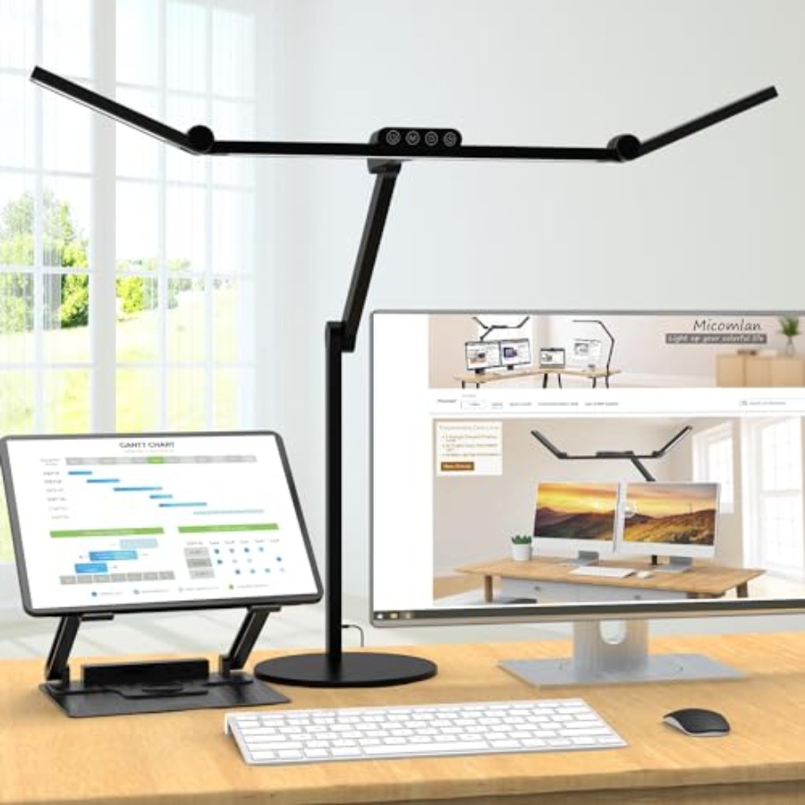 Home Office Lamp - Lampu Meja Arsitek dengan Pencahayaan Atmosfer,