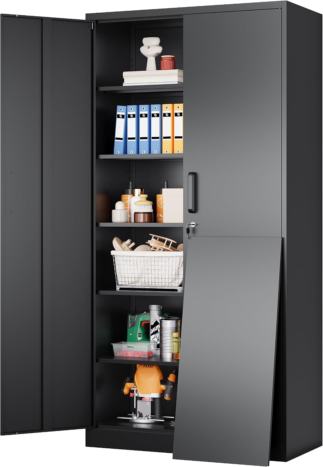 Home Office 365 - Kabinet Penyimpanan Garasi Logam yang Dapat