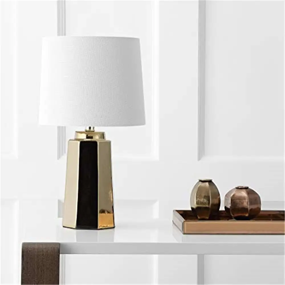 Home Office Lamp - Lampu Meja LED Berlapis Emas 17-inci