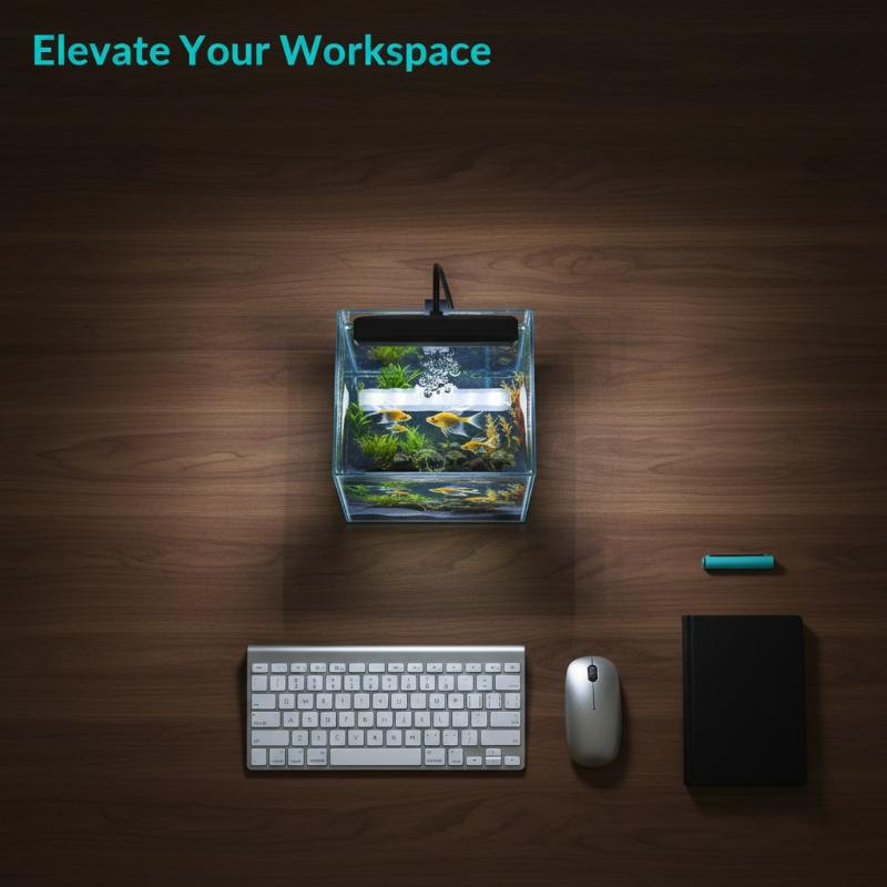 Home Office Lamp - Lampu Klip Akuarium USB dengan Leher