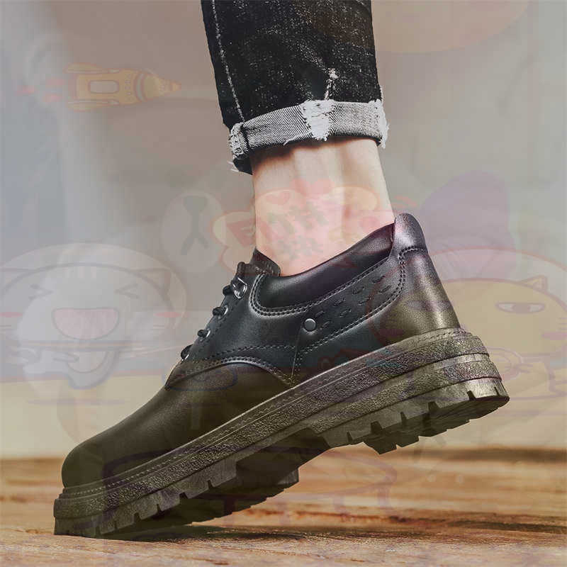 Home Office 365 - Sepatu Pria Tenis Pelatih Fashion Kulit