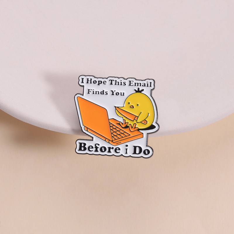 Home Office Email - Bros Pin Ayam Lucu yang Mengetik,