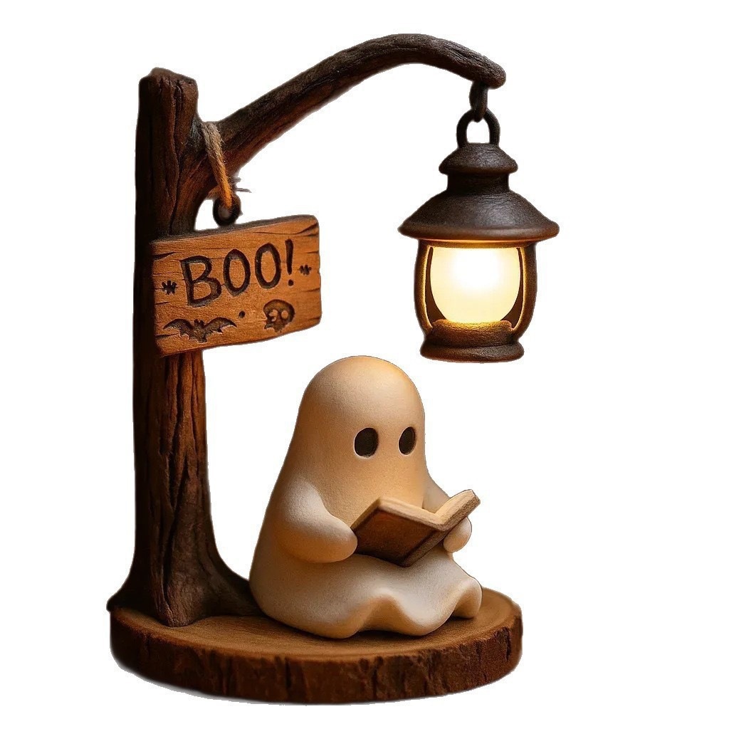 Home Office Lamp - Lampu Baca Hantu 4.3x3.14x6.3 Inci Resin