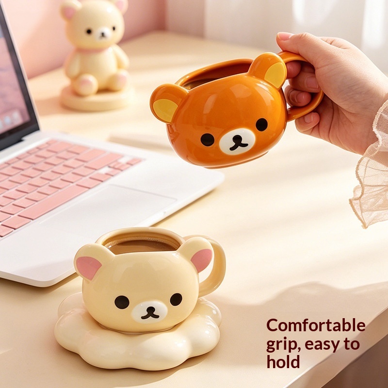 Mug Keramik Rilakkuma Baru Ber - Home Office Kit ulasan dan harga