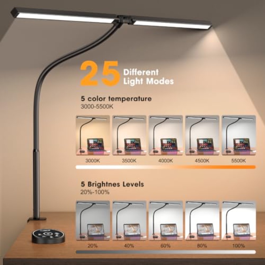 Lampu Meja LED untuk Kantor Ru - Home Office Lamp ulasan dan harga