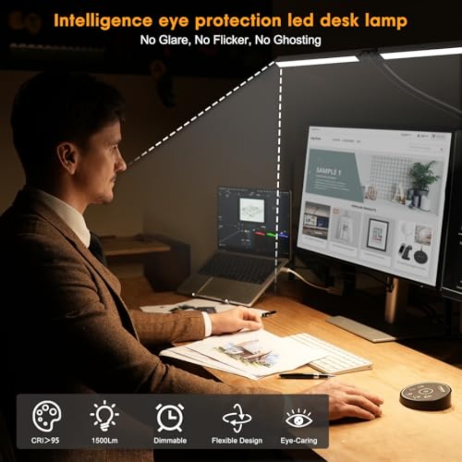Lampu Meja LED untuk Kantor Ru - Home Office Lamp ulasan dan harga