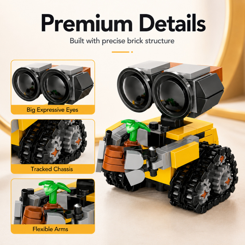 Set Blok Bangunan Robot Mini,  - Home Office Kit ulasan dan harga