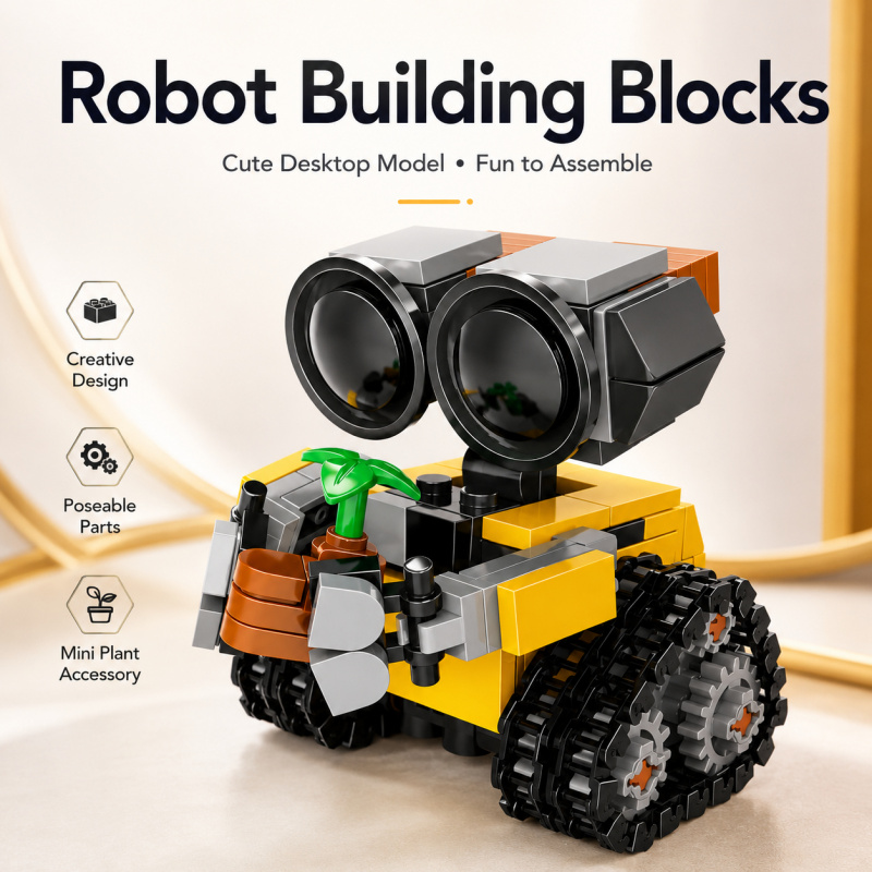 Set Blok Bangunan Robot Mini,  - Home Office Kit ulasan dan harga