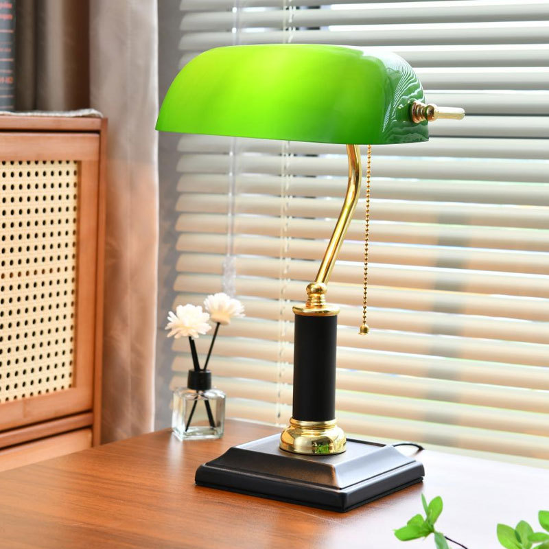 Lampu Meja Banker Kuningan Sol - Home Office Lamp ulasan dan harga