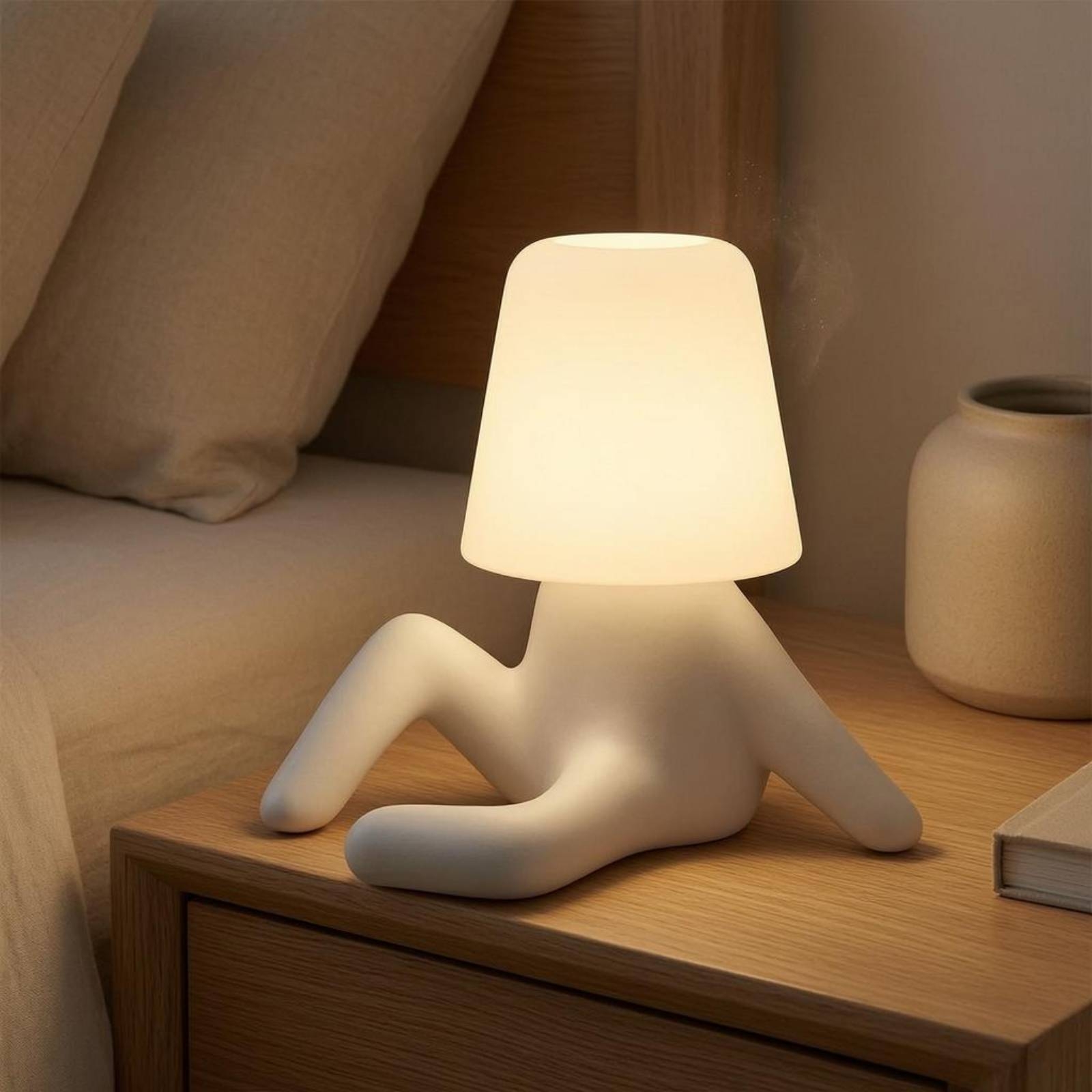 Lampu Figur Duduk Resin ABS La - Home Office Lamp ulasan dan harga