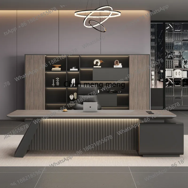 Meja kantor desainer mewah F15 - Home Office Interior Design ulasan dan harga