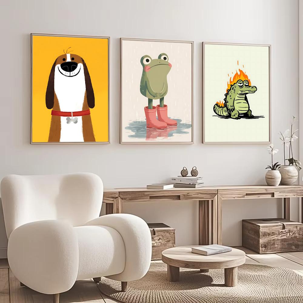 Desain Poster Karakter Hewan L - Home Office Interior Design ulasan dan harga