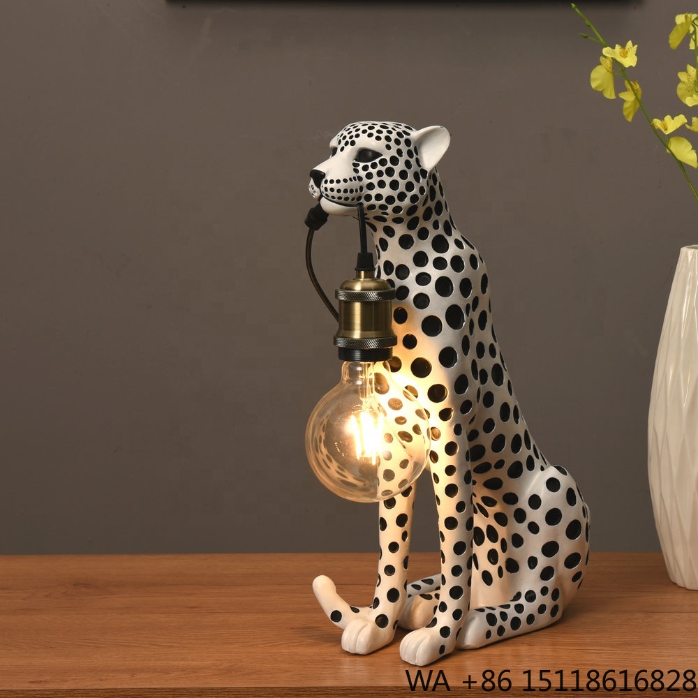 Patung Resin Hewan Leopard Sen - Home Office Lamp ulasan dan harga
