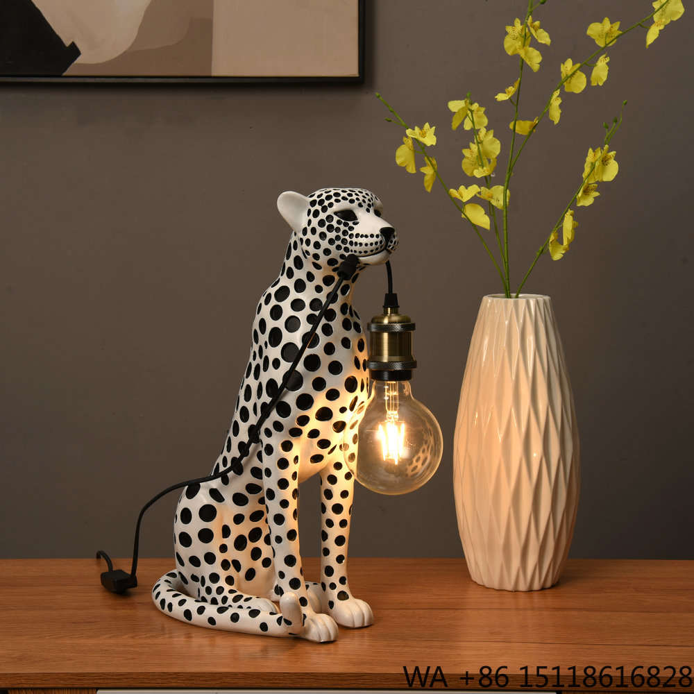 Patung Resin Hewan Leopard Sen - Home Office Lamp ulasan dan harga