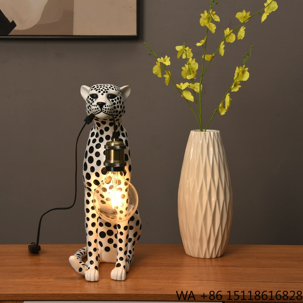 Patung Resin Hewan Leopard Sen - Home Office Lamp ulasan dan harga
