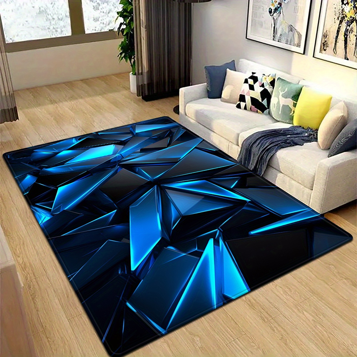 Karpet Lantai Motif Galaksi Ar - Home Office Interior Design ulasan dan harga