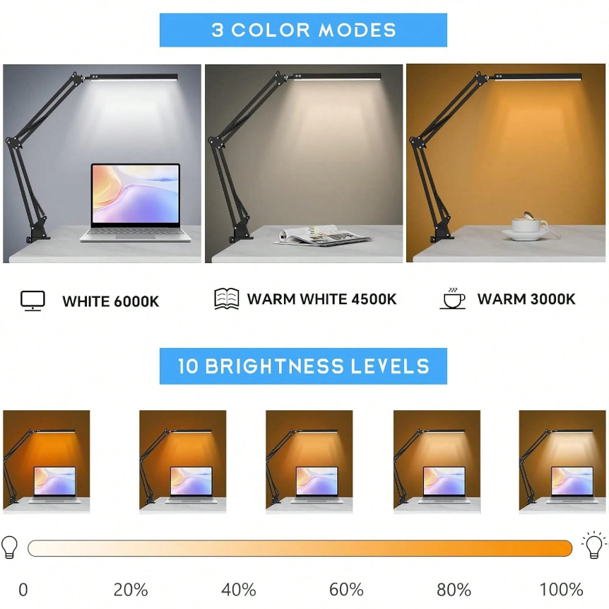Lampu Meja LED untuk Rumah, Me - Home Office Lamp ulasan dan harga