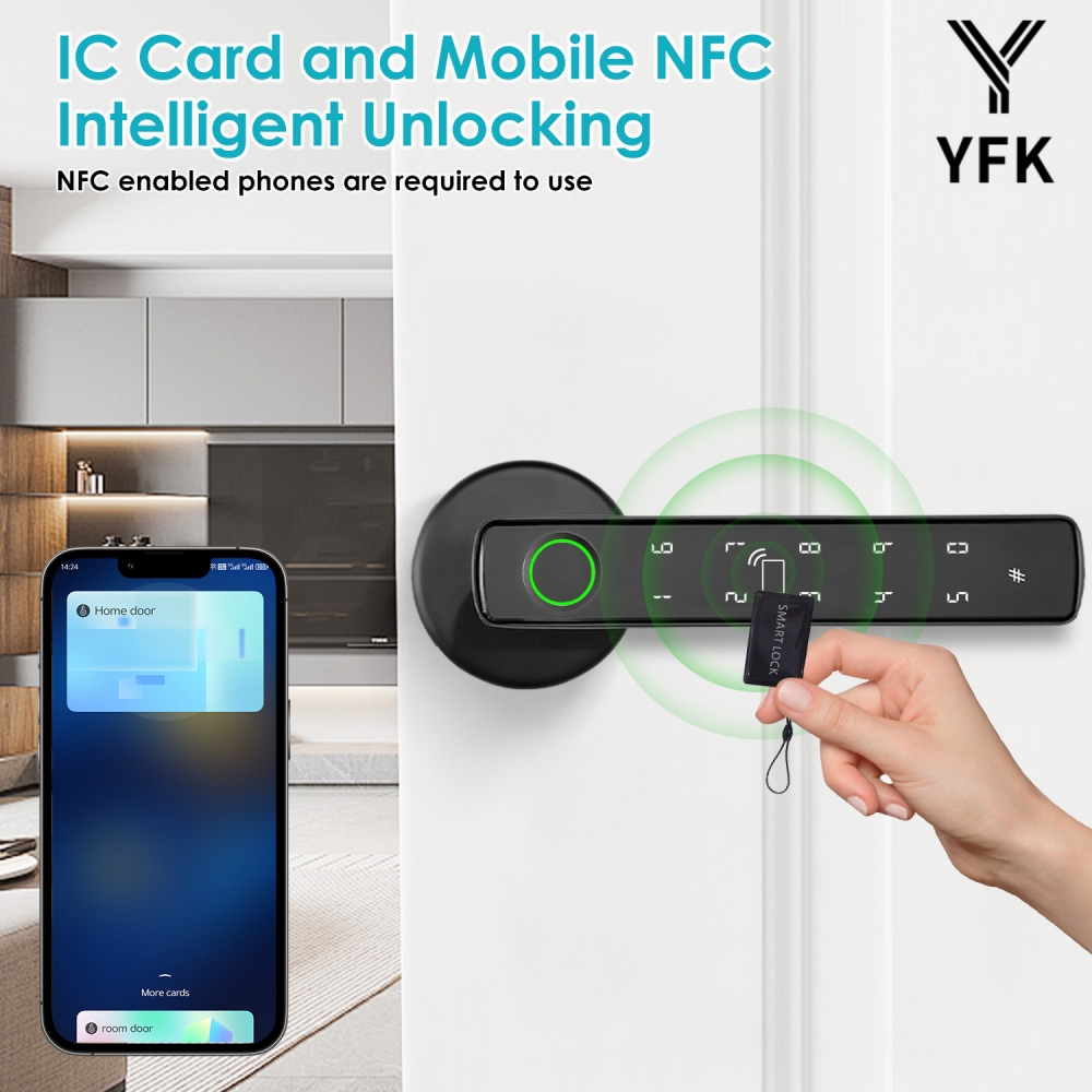YFK Tuya Kunci Gagang Pintu Pi - Home Office Login ulasan dan harga