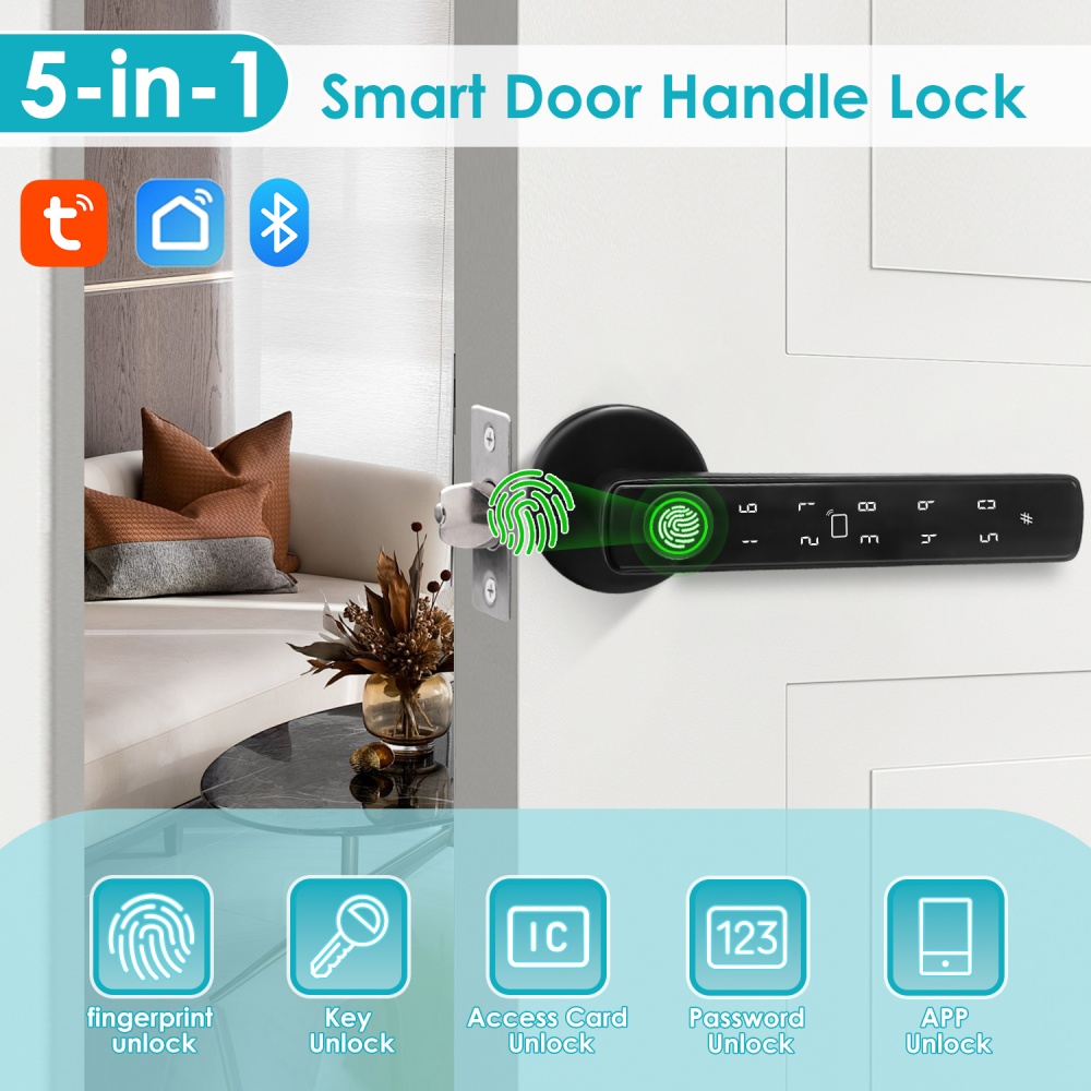 YFK Tuya Kunci Gagang Pintu Pi - Home Office Login ulasan dan harga