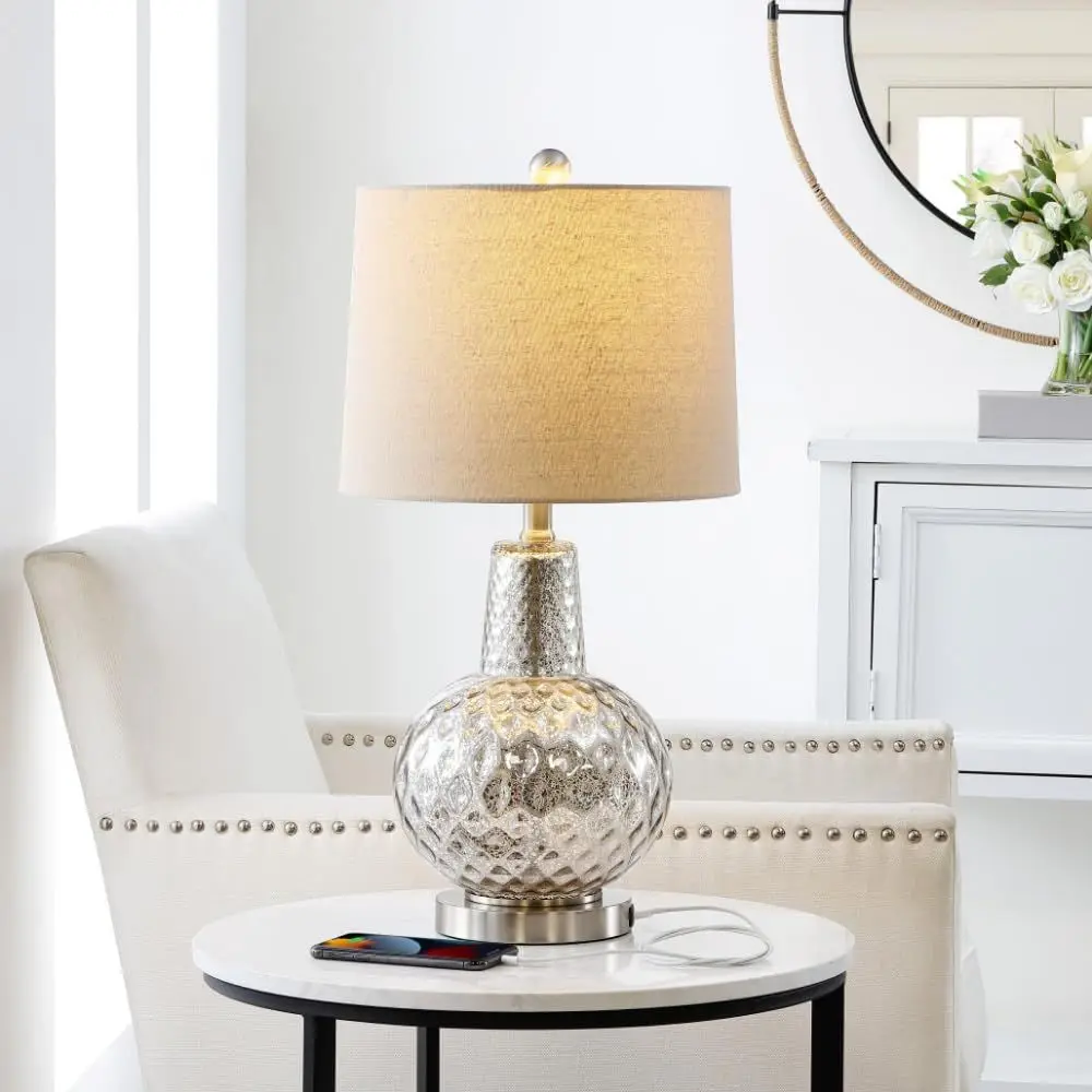 Lampu Meja LED Warna Perak/Gad - Home Office Lamp ulasan dan harga